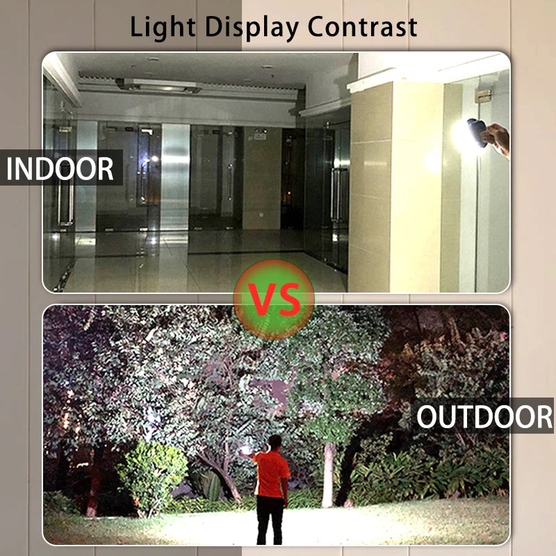 MOSLIGHTING 30W Camping Lantern Rechargeable Flashlight Portable LED Lamp Multifunctional Endurance Outdoor Work Emergency Light