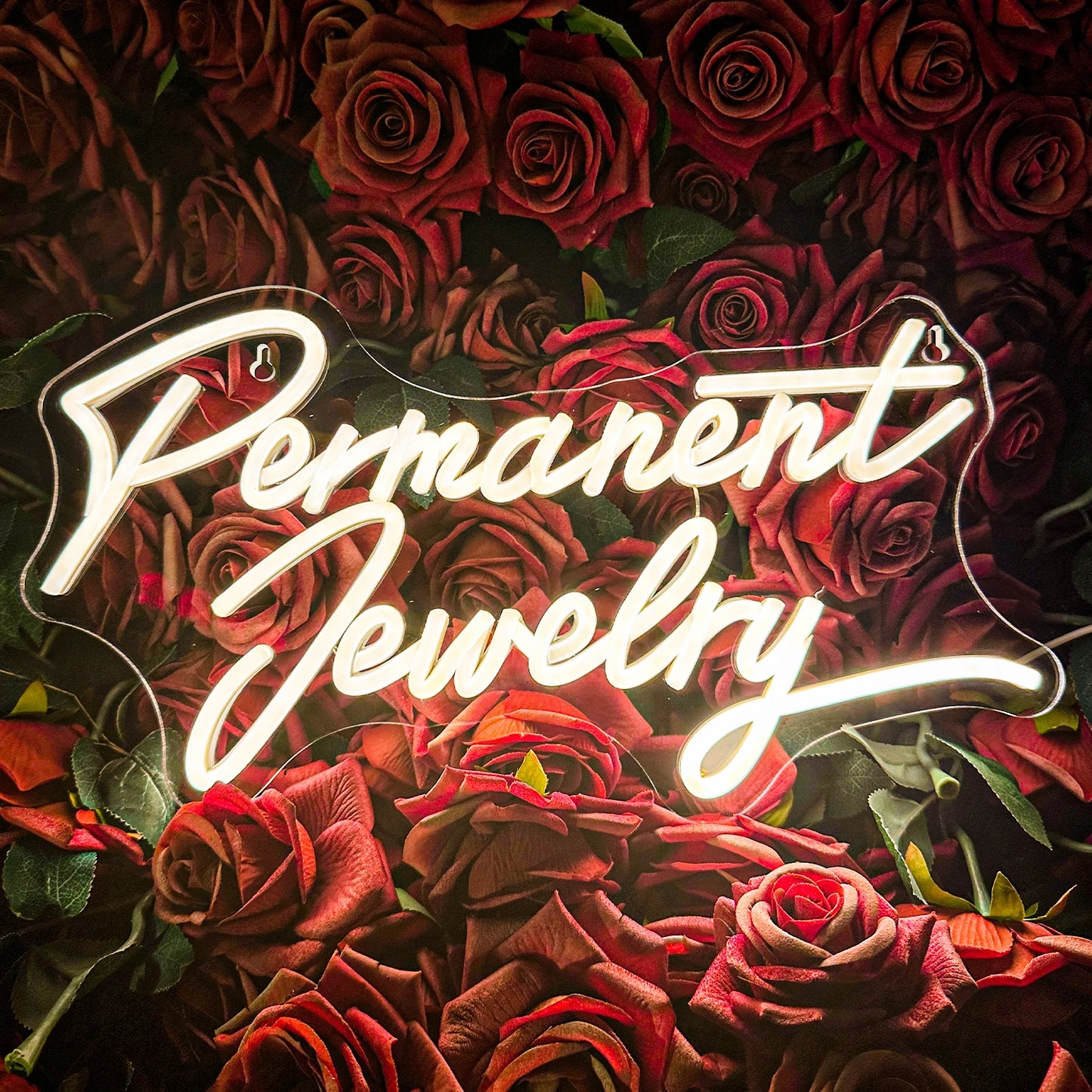 Permanent jewelry Neon Sign For Ladies Girls Women Bedroom Powder Room Wall Desktop Light Birthday Gift Personalized Neon Sign