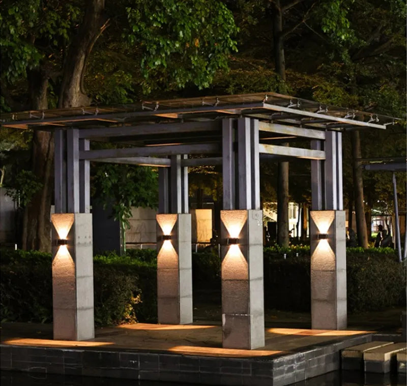 Solar Wall Lamp Led Outdoor Waterproof Decoration Garden Lamp Up And Down Luminous Lighting for Wall Porch Balcony Garden Street