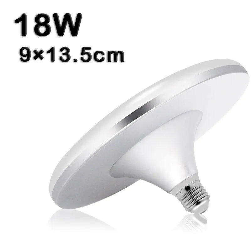 LED Bulb 220V E27 Base Household Energy Saving Lamp 30W/50W Indoor Lighting Flying Saucer Light 6500K Ceiling Lamp Garage Light