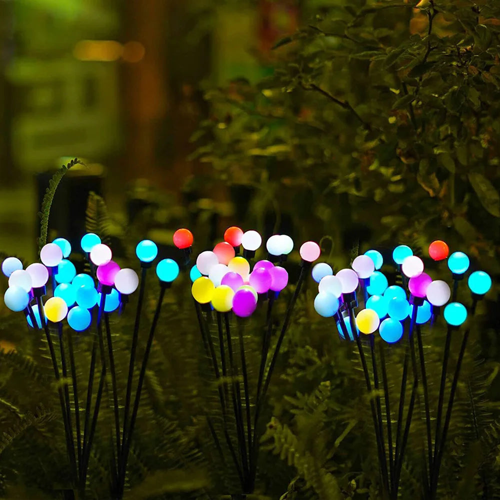 8/10LED Solar Light Outdoor Waterproof Garden Decoration Landscape Lights Firefly Garden Lamp Courtyard Garden Decor