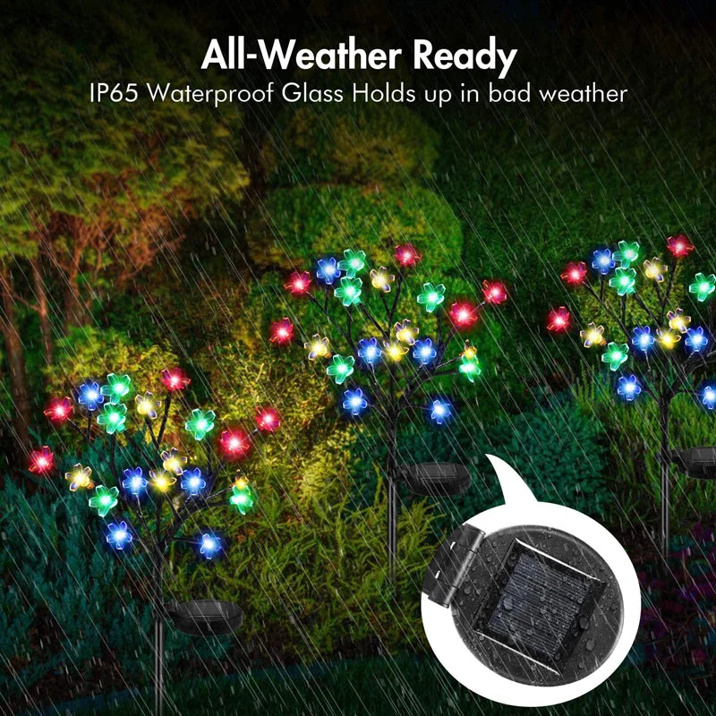 Solar LED Firework Fairy Lights Outdoor Garden Decoration Lawn Pathway Lights For Patio Yard Party Christmas Wedding Decor