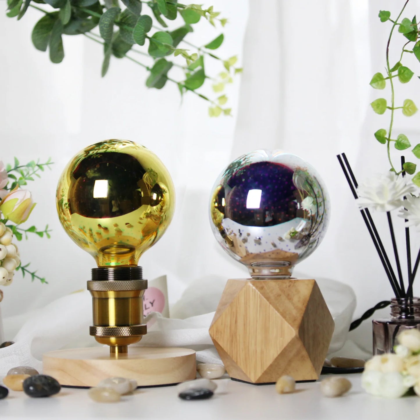 TIANFAN Vintage Led Bulb G95/G30 Edison Bulb 4W 3D Effective AC85-265V E27 Firework Decorative Light Bulb Yellow Warm