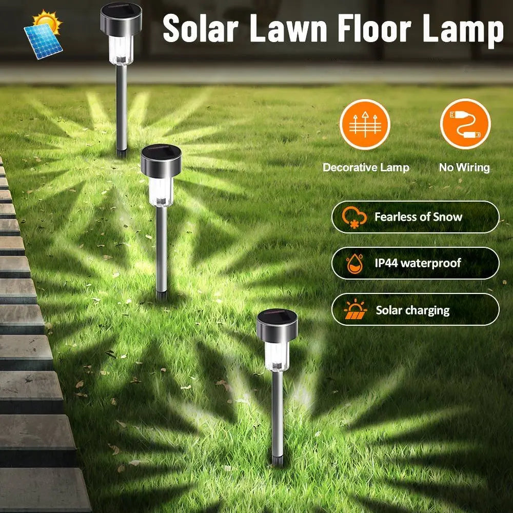 1~10PCS Solar Garden Light Outdoor Solar Powered Lamp Lanter Waterproof Landscape Lighting For Pathway Patio Yard Lawn