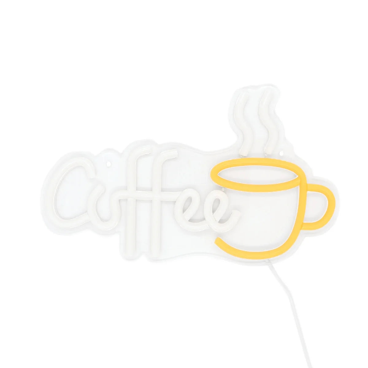 1PC Coffee With Cup LED Neon Art Sign Light For Party Room Pub Club Milk Tea Coffee Shop Wall Decoration Gifts 11.1''*6.73''