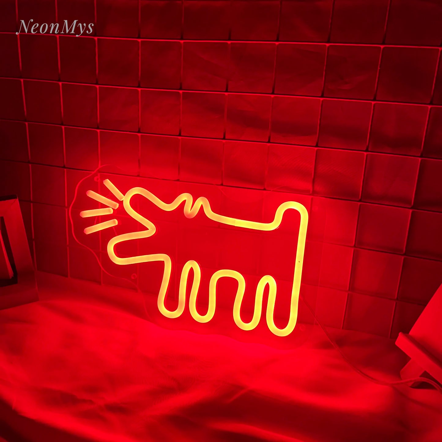 Barking Dog Neon Sign Pet Shop Decor Led Light Birthday Gift for Pet Lover Neon Kids Bedroom wall Art Decor Acrylic Neon Signs