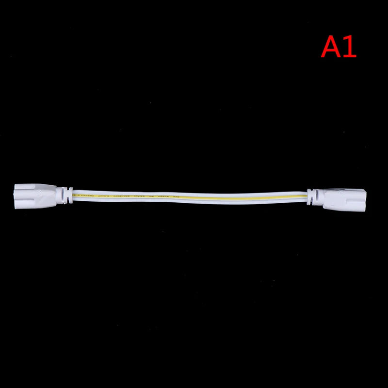 Flexiable Double End 3Pin LED Tube Connector Cable Wire, T4 T5 T8 Extension Cord For Integrated LED Fluorescent Tube Light Bulb