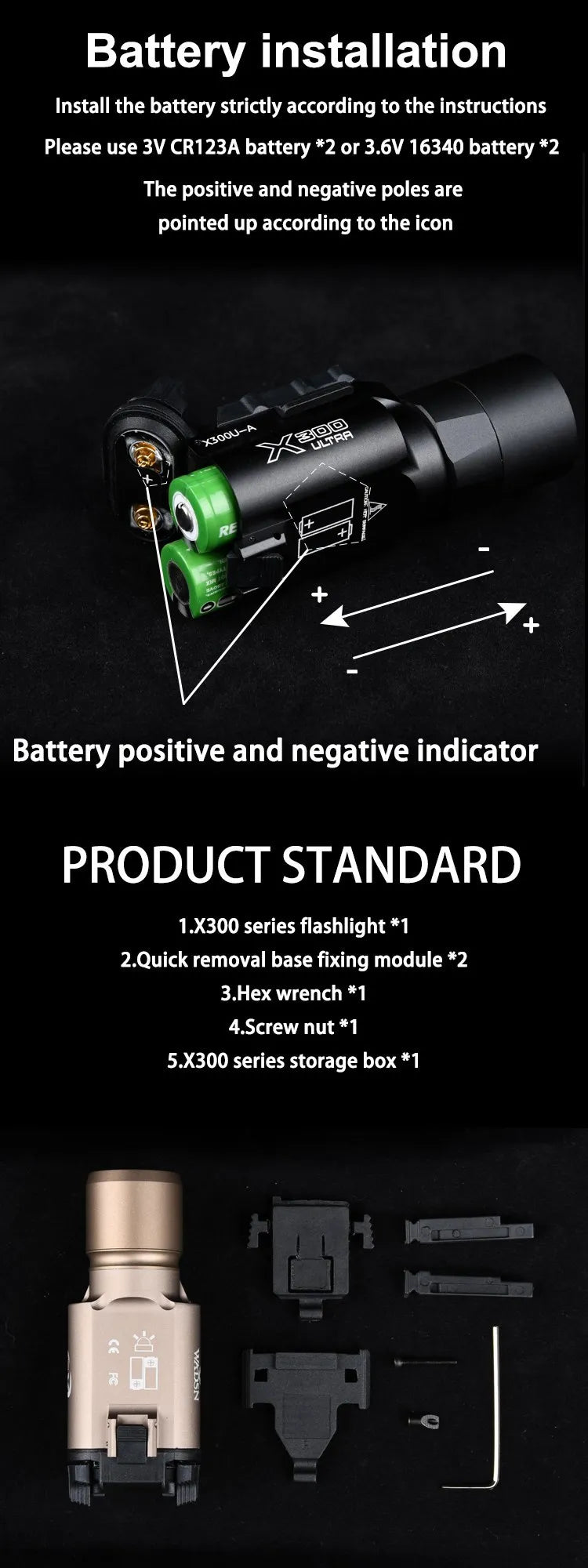 WADSN Tactical Surefir X300 X300U Ultra X300V Pistol Scout Light Rifle Airsoft Weapon Gun Strobe Flashlight Glock G17 19 Torch