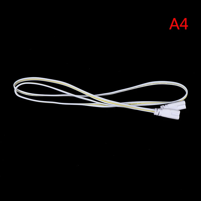Flexiable Double End 3Pin LED Tube Connector Cable Wire, T4 T5 T8 Extension Cord For Integrated LED Fluorescent Tube Light Bulb