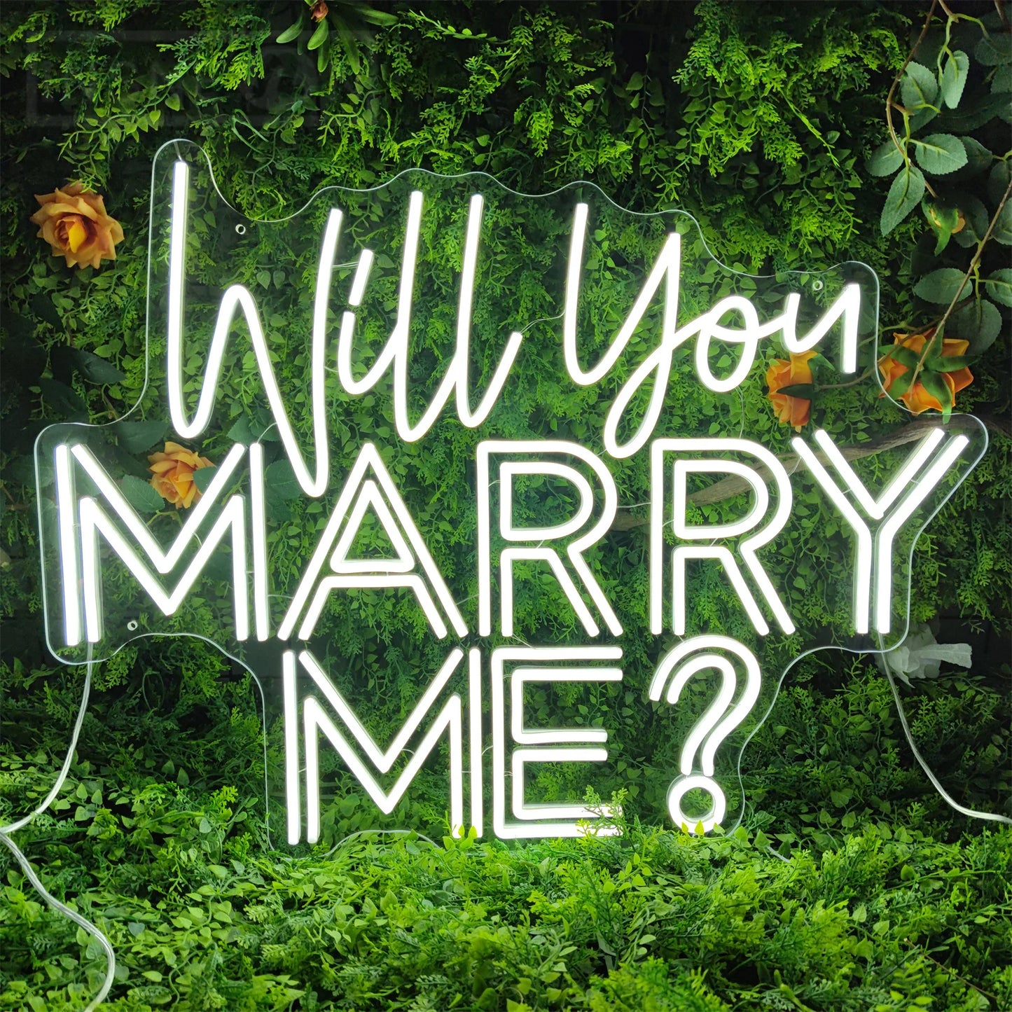 Will You Marry Me Neon Signs LED Wedding Mariage Decor Signboards Party Room Wall Decor Wedding Neon Sign with 12V Power Adapter