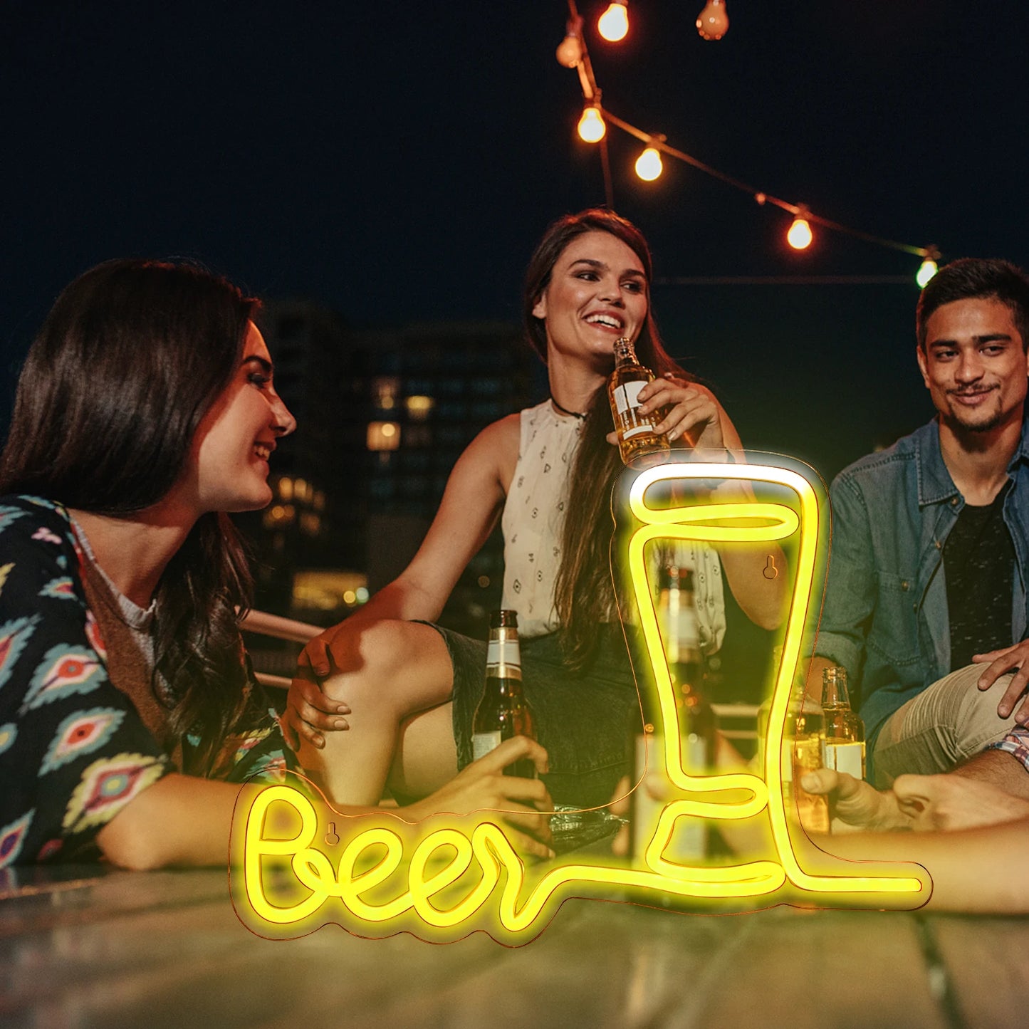 Beer Time Led Neon Sign Shop Bar Restaurant Hotel Decorative Light Neon Bedroom Wall Kitchen Personalized Decor Night Light USB