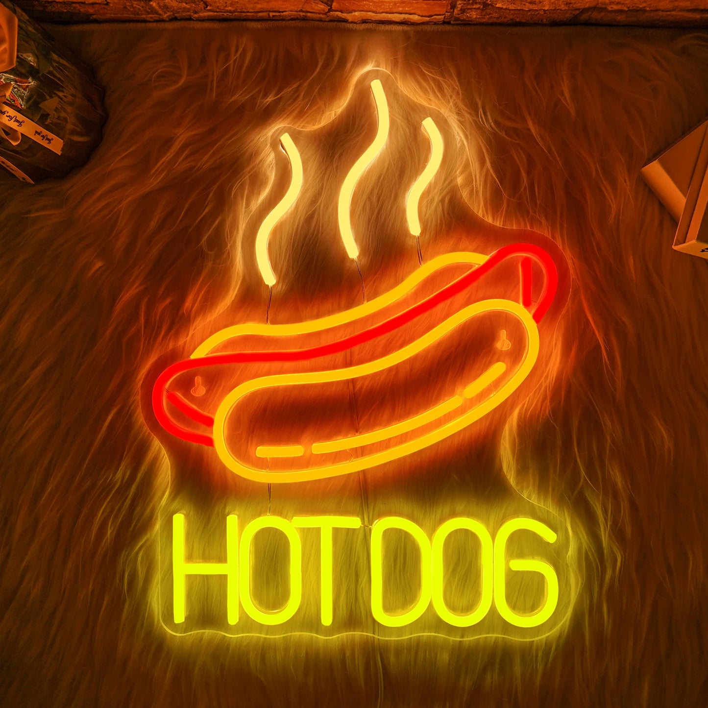 Fast Food Restaurant Neon Wall Art Decoration Hot Dogs Tacos BBQ Room Decor For Party Decoration Commercial Street Shop Lighting