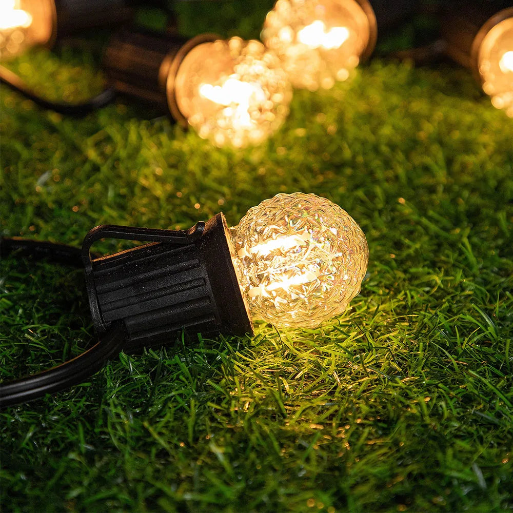 6Pcs Vintage G40 Decorative LED Light Bulb E27 1W 220V Pineapple Colorful LED Filament Bulb for Street Garland Light Outdoor