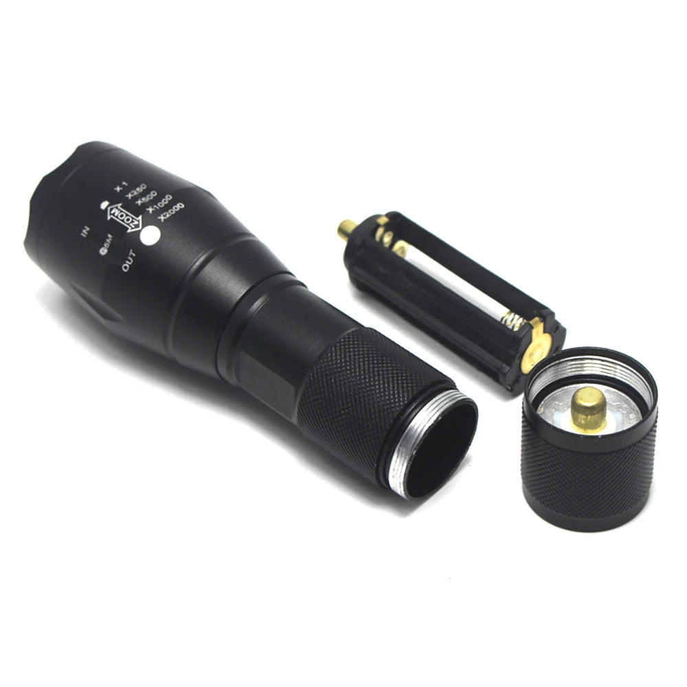 5 mode 501B 502B A100 E5 High brightness L2 15W 3800 lumens T6 Flashlight Professional camping Waterproof Flashlight