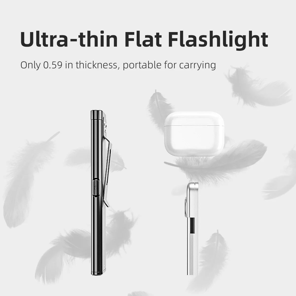 Warsun LED Keychain Flashlight 800Lm Portable Mini Torch Light Pocket Lantern Flood Work Light With Magnet