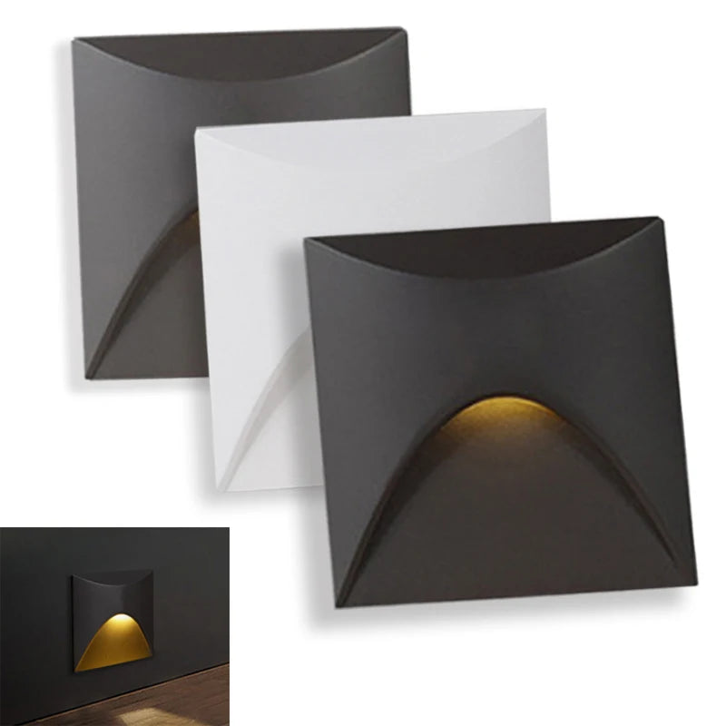 Night Light Led Wall Lamp Stair Light AC 85-265V Step Lamp Corridor Lighting Indoor Wall Lighting Recessed for Bedroom Closets