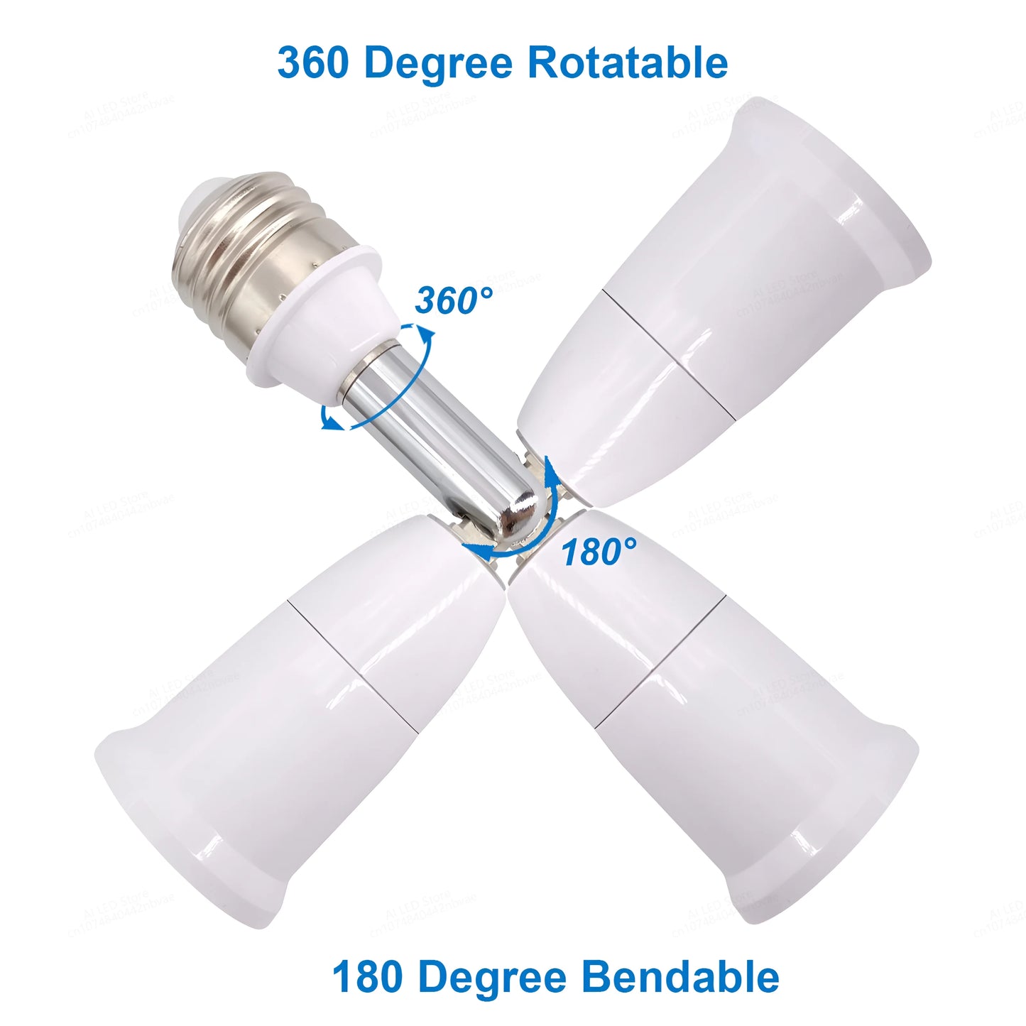 E27 LED Bulb Lamp Holder 3 in 1/4 in 1/5 in 1/ 6 in 1 85-265v E27 Base Socket Splitter LED Lamp Socket Light Bulb Adapter Holder