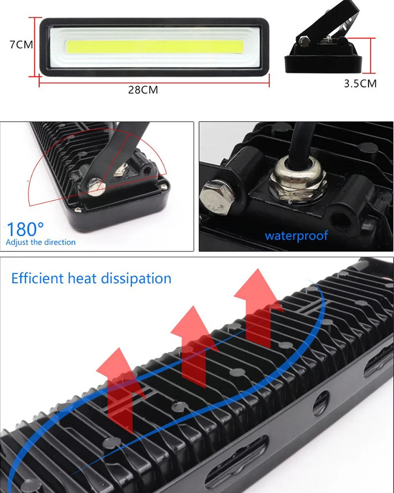 Outdoor LED Flood Light 220V 50W Waterproof Projector Reflector Spotlight Exterior Construction Housing Garage Gate Lamp