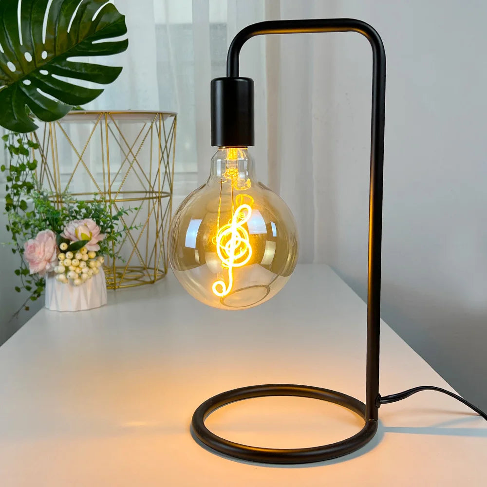 TIANFAN Vintage Led Bulb G125 Big Globe Alphabet Love Home Drem Hello 110V 220V E26 E27 Decorative Edison Bulb Pendant Bulb