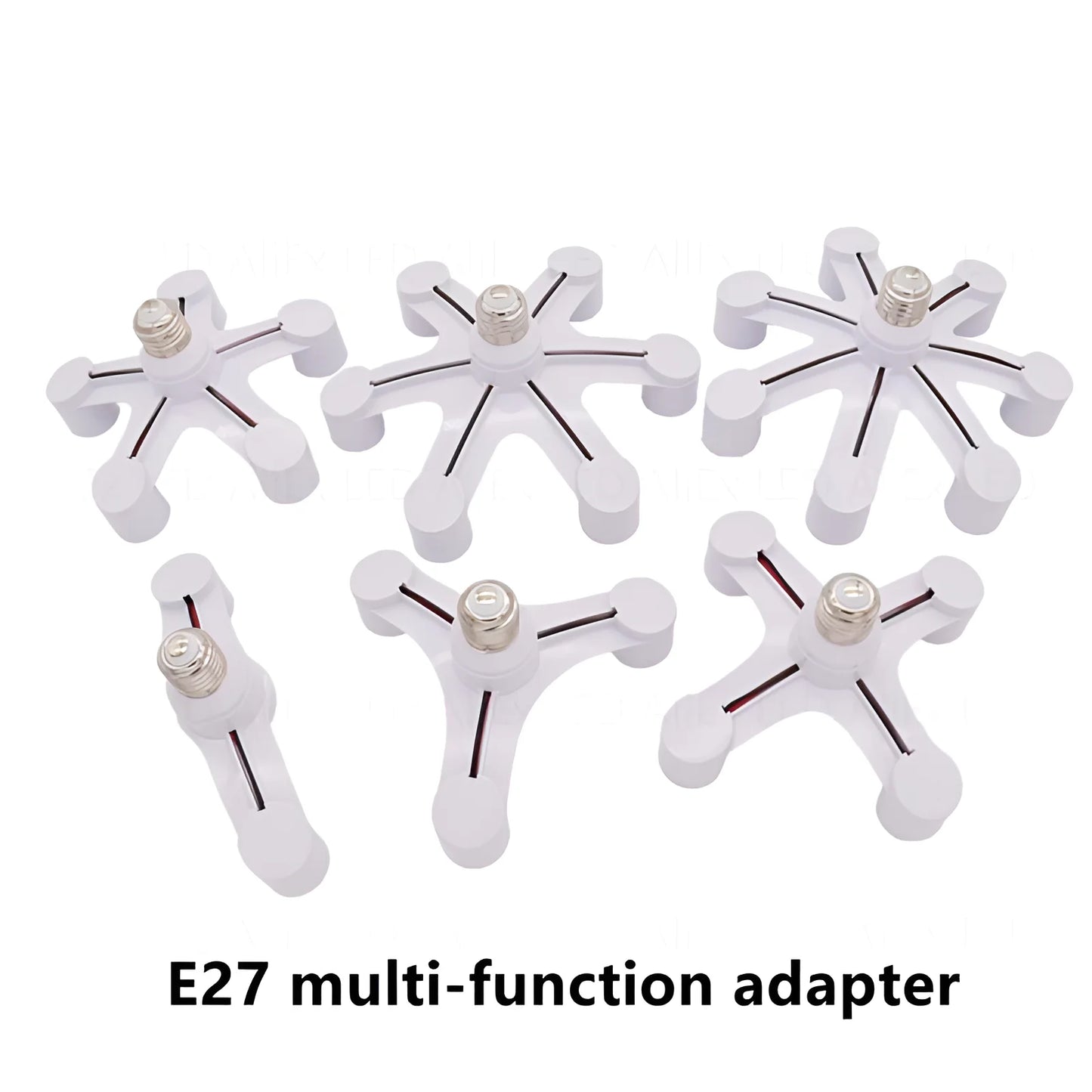 E27 LED Bulb Lamp Holder 3 in 1/4 in 1/5 in 1/ 6 in 1 85-265v E27 Base Socket Splitter LED Lamp Socket Light Bulb Adapter Holder