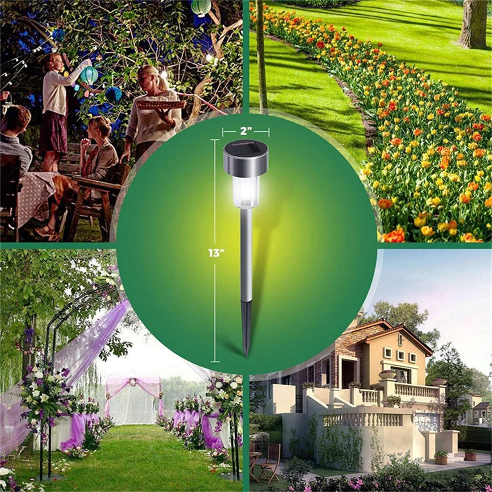1~10PCS Solar Garden Light Outdoor Solar Powered Lamp Lanter Waterproof Landscape Lighting For Pathway Patio Yard Lawn