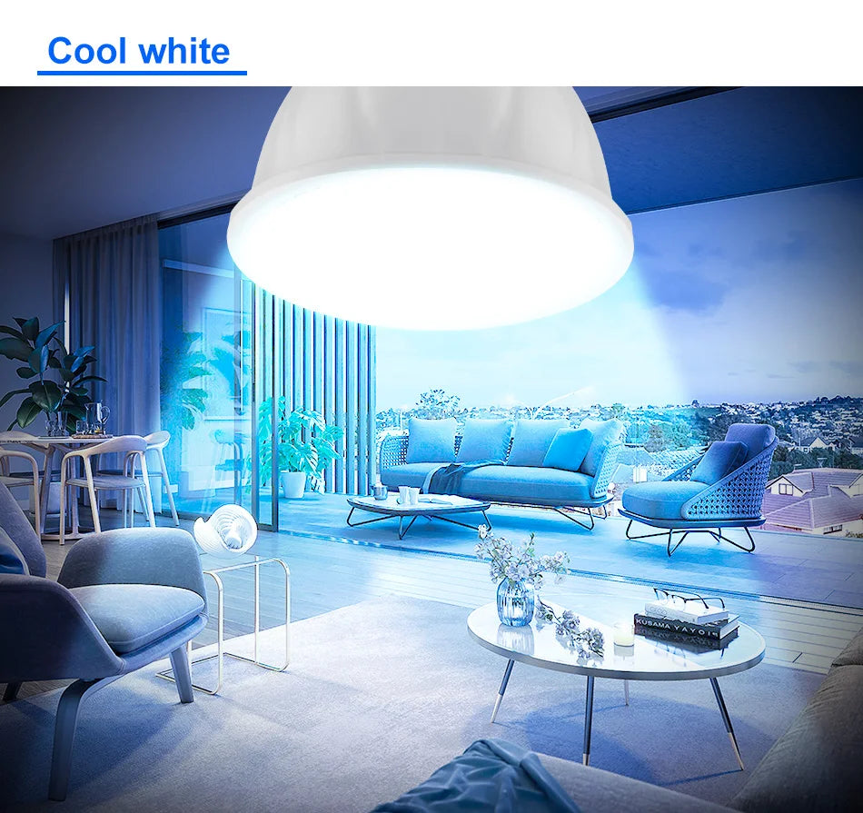 GU10 LED Light Bulb MR16 Spotlight E27 Ceiling Lamp AC220V Living Room GU5.3 Indoor E14 Home Bedroom Soft Lighting B22 Cool/Warm