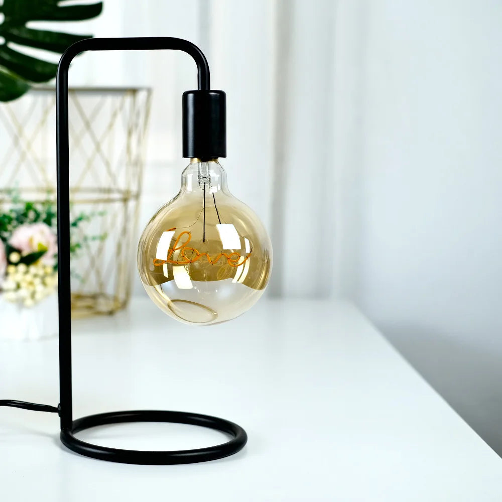 TIANFAN Vintage Led Bulb G125 Big Globe Alphabet Love Home Drem Hello 110V 220V E26 E27 Decorative Edison Bulb Pendant Bulb