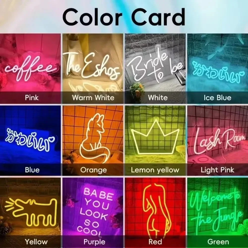 3D Carve Neon Sign Personalised LED Neon Light Basement Sign Wall Decoration Decors Aesthetic 12 Colors with Dimmer Switch