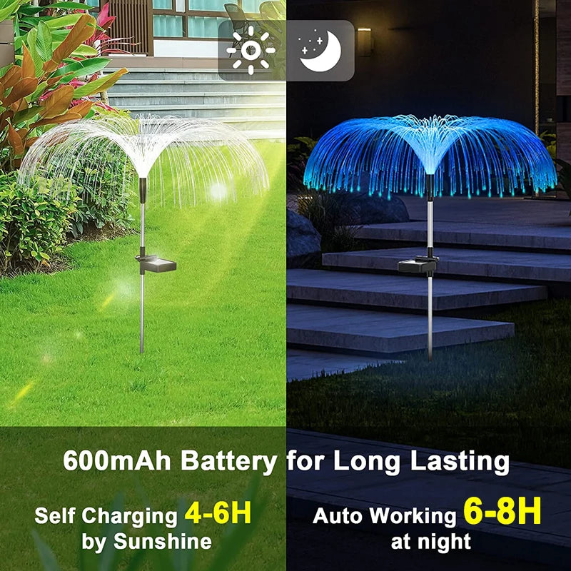 Solar LED Firework Fairy Lights Outdoor Garden Decoration Lawn Pathway Lights For Patio Yard Party Christmas Wedding Decor