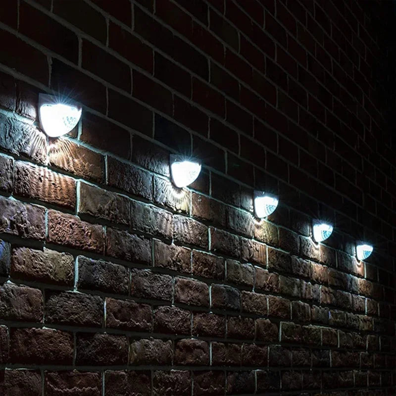 10Pack LED Solar Light Outdoor Wall Lamps Energy Garden Lamps Waterproof Solar Fence Lamp Christmas Decoration Festoon Led Light