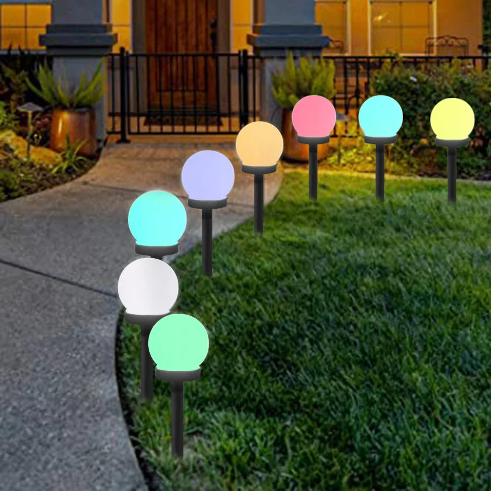 Garden Hanging Solar Light Round Ball Light With Butterfly Waterproof Metal Weaving Hanging Lamp Home Decorative Nightlight