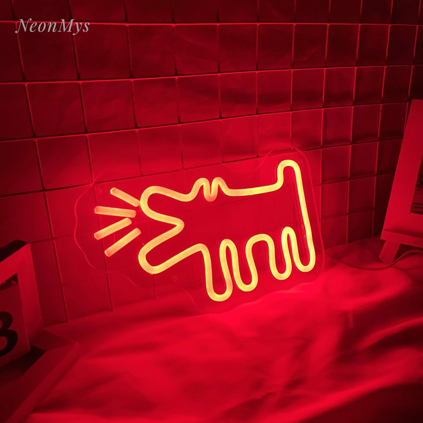 Barking Dog Neon Sign Pet Shop Decor Led Light Birthday Gift for Pet Lover Neon Kids Bedroom wall Art Decor Acrylic Neon Signs
