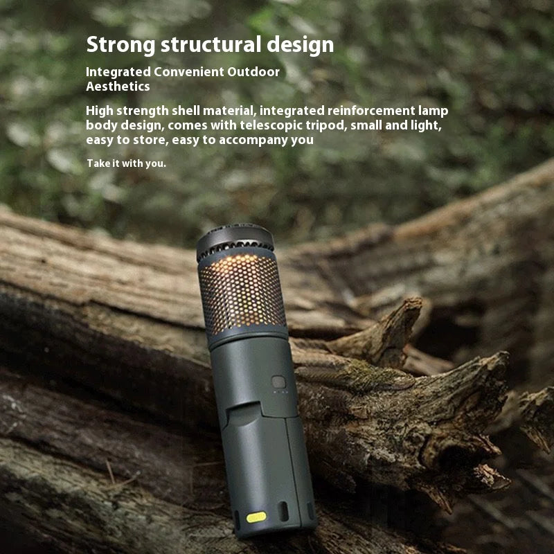 Telescopic Camping Light 10000mAh Portable Lanterns LED Adventure Hiking Fishing Tents Campsite Ambiance Lamp with Magnet Tripod