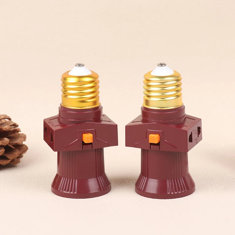 110V- 240V E27 Screw Bulb Holder Convert To With Switch Lamp Socket LED Bulb Adapter With Switch Lamp Bulb Socket Adapter