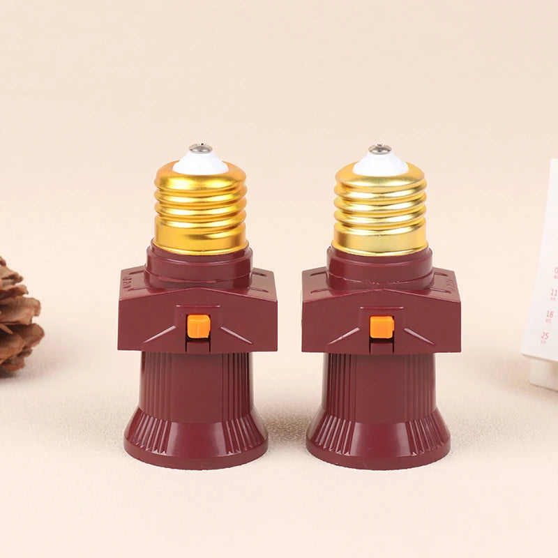 110V- 240V E27 Screw Bulb Holder Convert To With Switch Lamp Socket LED Bulb Adapter With Switch Lamp Bulb Socket Adapter