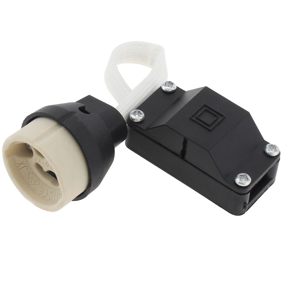 5pcs GU10 Lamp Holder 2A 250V Ceramic Lamp Bases Connector for LED Light Bulbs/Halogen Bulbs Downlight with Terminal Box Socket