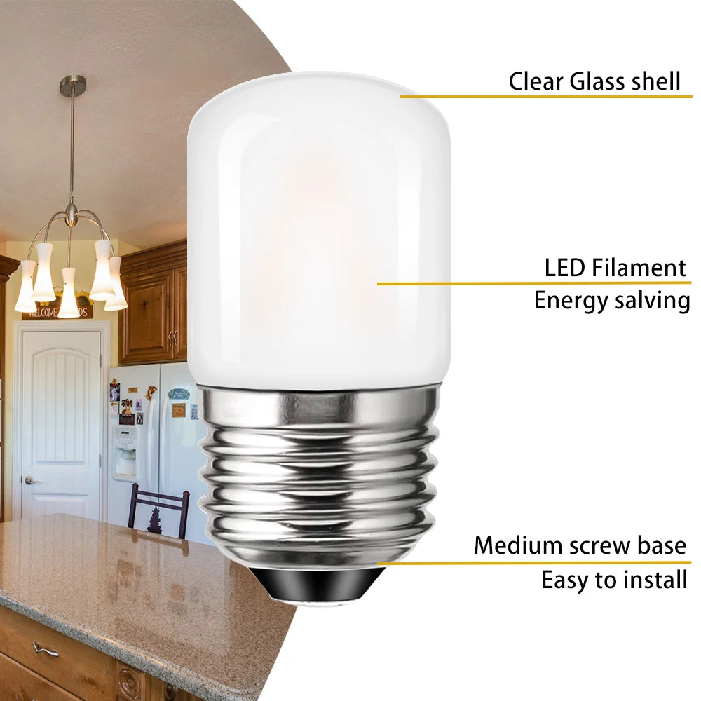 T28 Tubular Led Bulb E27 220V E26 110V 1W Frosted Dimmable Light Bulbs Living Room Pendent Decoration Night Light Replace Source