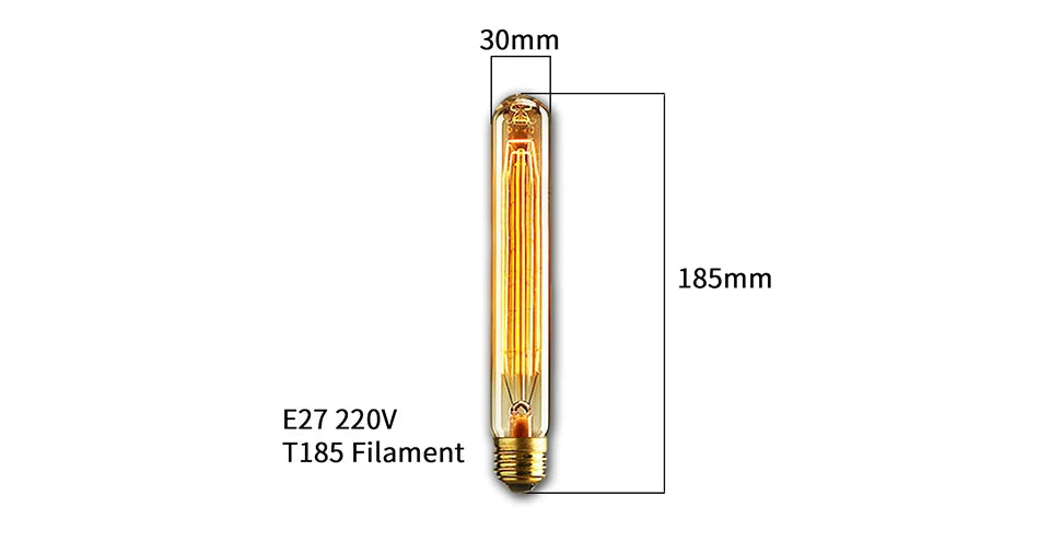Retro Edison Bulb E27 220V 40W ST64 G80 G95 G125 Ampoule Vintage Edison Bulb Incandescent Lamp Filament Light Bulb Home Decor