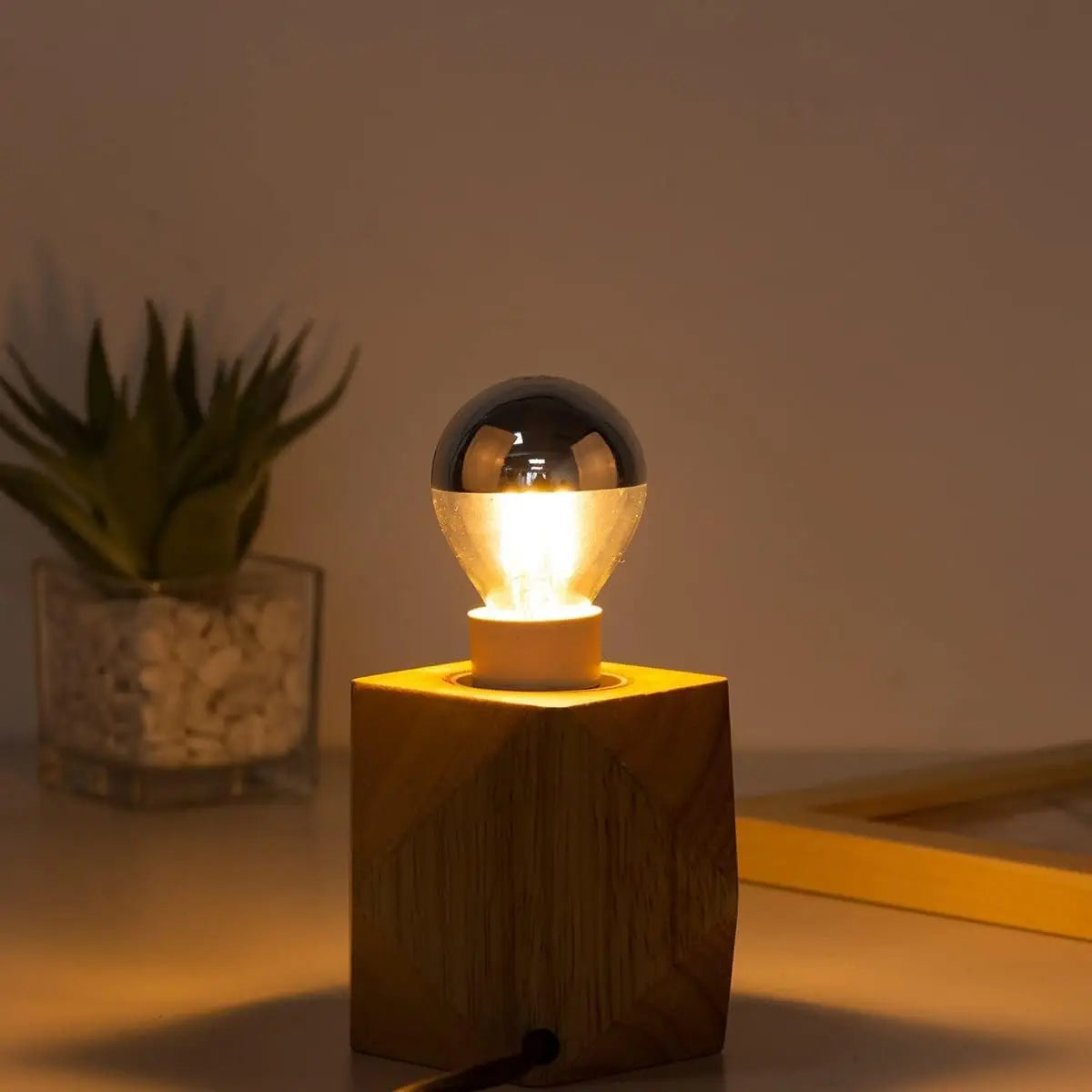 Vintage E14 Led Bulb Silver Mirror G45 4W Filament Light Bulb E27 Dimmable Replaceable Warm White Indoor Lights Decoration Home