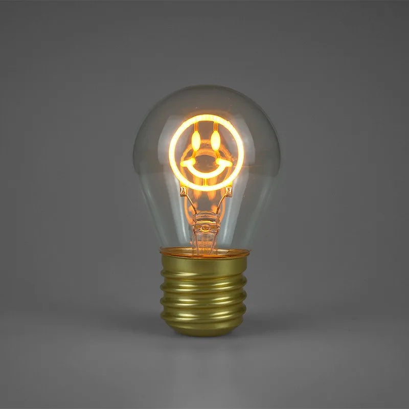 Edison A70 5V Decorative Lamp Led Vintage Tungsten Christmas Gift Cartoon Plastic Art Decorative Light Type-C Rechargeable Bulb