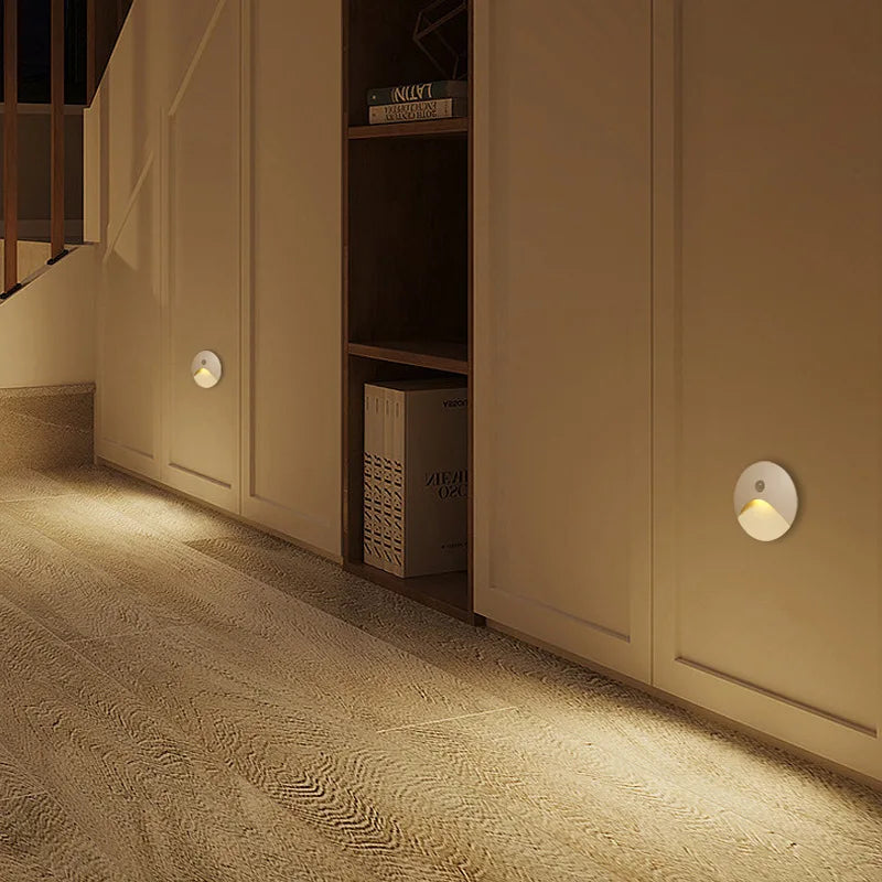 3W Stair Light Indoor Motion Sensor Step Light Aisle Corridor Sensor Night Light AC85-265V Waterproof IP65 Wall Light