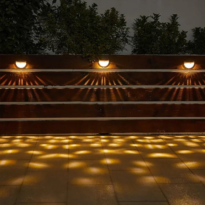10Pack LED Solar Light Outdoor Wall Lamps Energy Garden Lamps Waterproof Solar Fence Lamp Christmas Decoration Festoon Led Light