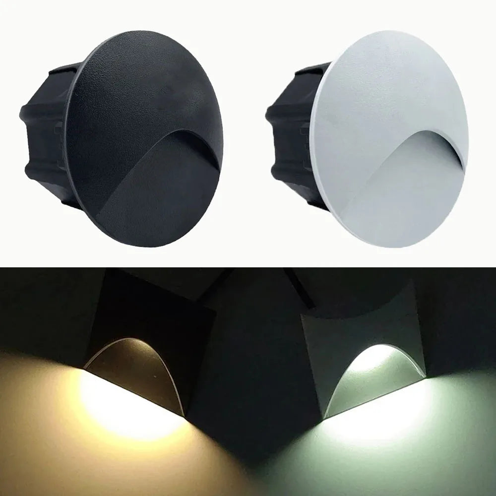 Night Light Led Wall Lamp Stair Light AC 85-265V Step Lamp Corridor Lighting Indoor Wall Lighting Recessed for Bedroom Closets
