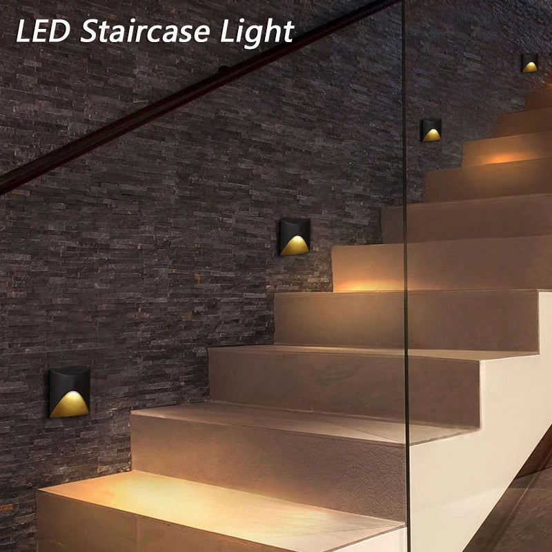 Night Light Led Wall Lamp Stair Light AC 85-265V Step Lamp Corridor Lighting Indoor Wall Lighting Recessed for Bedroom Closets