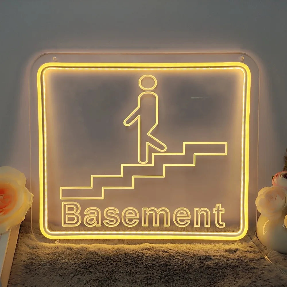 3D Carve Neon Sign Personalised LED Neon Light Basement Sign Wall Decoration Decors Aesthetic 12 Colors with Dimmer Switch