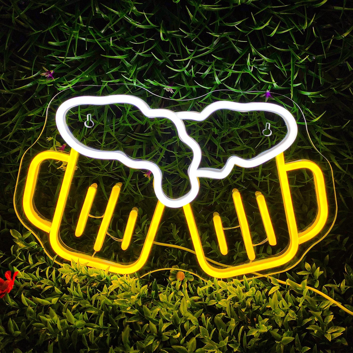 Beer Cheers Neon Sign Led Sign for Wall Decor Beer Man Cave Bar Home Pub Party Club Restaurant Shop Sign Bar Lights Wall Decor