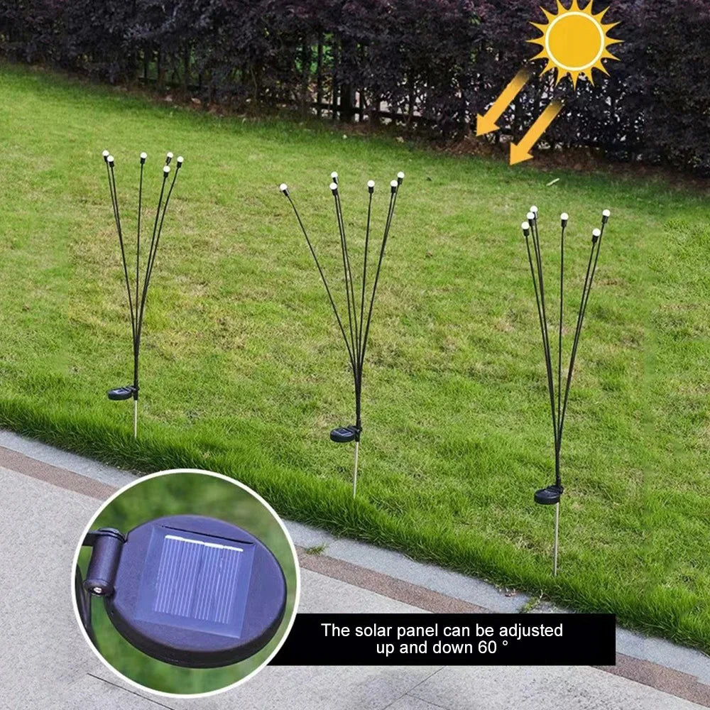 8/10LED Solar Light Outdoor Waterproof Garden Decoration Landscape Lights Firefly Garden Lamp Courtyard Garden Decor