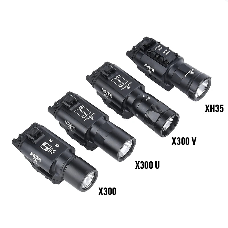 WADSN Tactical Surefir X300 X300U Ultra X300V Pistol Scout Light Rifle Airsoft Weapon Gun Strobe Flashlight Glock G17 19 Torch