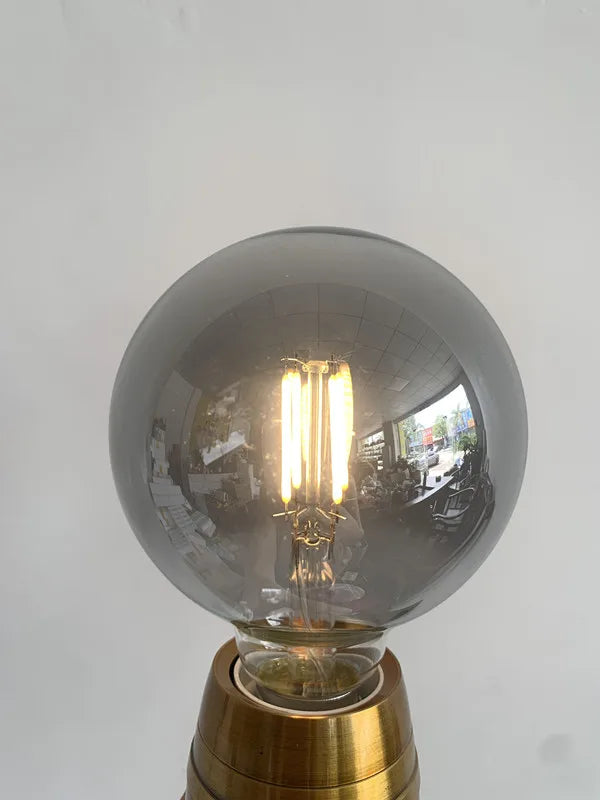 LED ST64 Smoky Gray E27 4W 6W 220V 110V Dimmable 2700K Warm GSpiral Filament Bulb Retro Vintage Decorative Lighting Edison Lamp