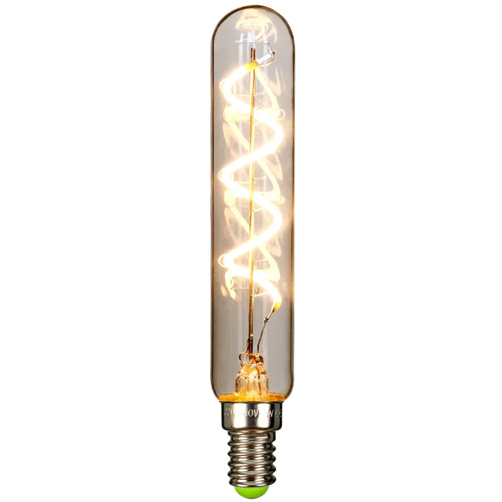 TIANFAN 2pc/Pack Led Bulb Vintage Light Bulb T20 Tubular 4W E14 Small Base Non Dimmable 220/240v E27 2700k Warm White